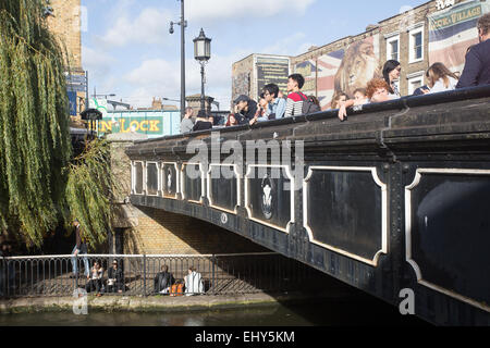 Grand Union Regent Canal Camden Lock in London Stockfoto