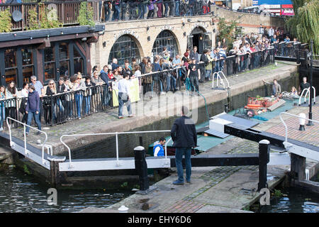 Grand Union Regent Canal Camden Lock in London Stockfoto