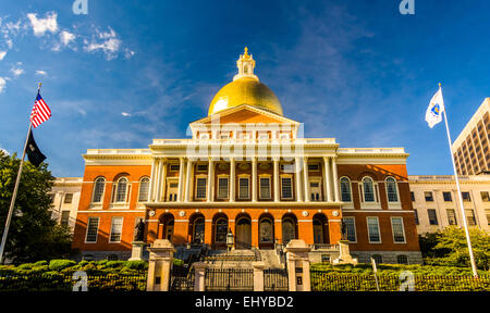 Das Massachusetts State House in Boston. Stockfoto