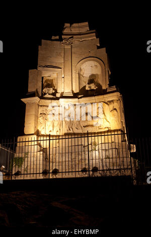 Das Philopappos Denkmal auf Mouseion Hill in Athen, Griechenland. Stockfoto