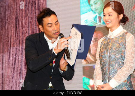 Hongkong, China. 17. März 2015. Charlene Choi feiert den Erfolg von Que Sera Sera in Hongkong, China am 17. März 2015. © TopPhoto/Alamy Live-Nachrichten Stockfoto