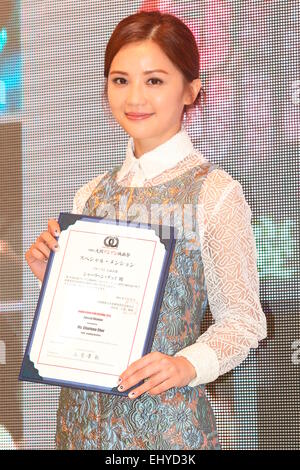 Hongkong, China. 17. März 2015. Charlene Choi feiert den Erfolg von Que Sera Sera in Hongkong, China am 17. März 2015. © TopPhoto/Alamy Live-Nachrichten Stockfoto