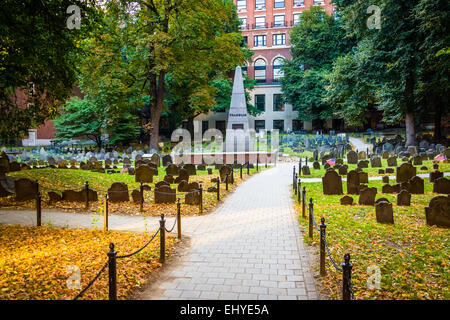 Granary Burying Ground, in Boston, Massachusetts. Stockfoto