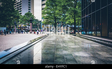 Bank of America Plaza in der Innenstadt von Charlotte, North Carolina. Stockfoto