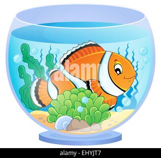 Aquarium-Thema-Bild 1 - Bild-Darstellung. Stockfoto