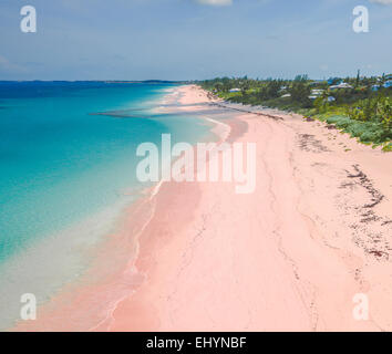 Rosa Sand, Strand, Harbour Island, Bahamas Stockfoto