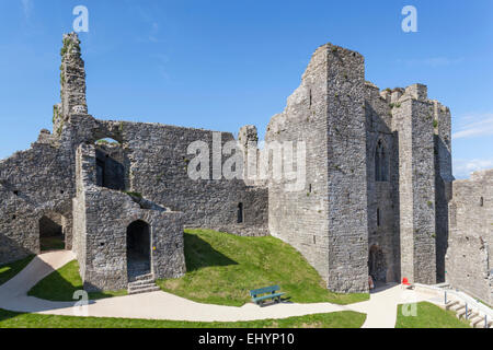 Wales, Glamorgan, Gower Halbinsel, Mumbles, überzeugender Burg Stockfoto