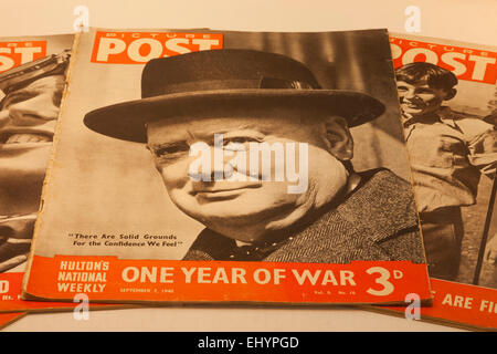 England, Manchester, City, Salford, Kais, imperiale Krieg Museen Nord, Ausstellung, Bild Post Magazine datiert 7. September 1940 Stockfoto