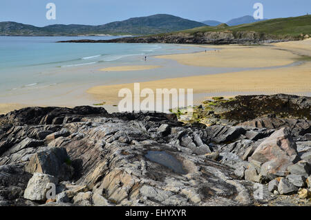 Schottland, Harris, Insel, Insel, Strand, Meer, Sandstrand, Westküste, Horgabost, Ton z., äußeren Hebriden, Hebriden, Stockfoto