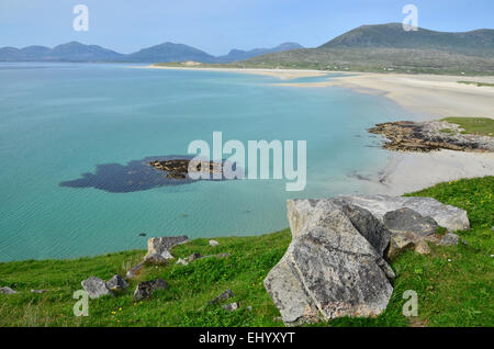 Schottland, Harris, Insel, Insel, Strand, Meer, Sandstrand, Westküste, Luskentyre, Seilebost, Ton z., äußeren Hebriden Stockfoto