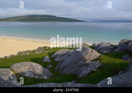 Schottland, Harris, Insel, Insel, Strand, Meer, Sandstrand, Westküste, Luskentyre, Ton z., Tarasaigh, äußeren Hebriden Stockfoto