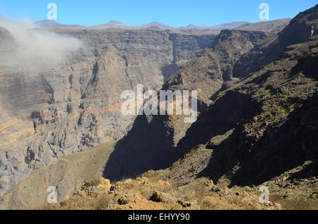 Kap Verde, Kapverden, Santo Antao, Tal, Fels, Felsen, Berge, Ponta Estreita, Tarrafal de Monte Trigo, Vulkan, de Stockfoto