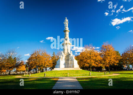 Denkmal auf dem Nationalfriedhof in Gettysburg, Pennsylvania. Stockfoto