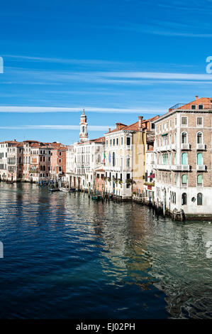 Gebäude am Canal Grande. Stockfoto