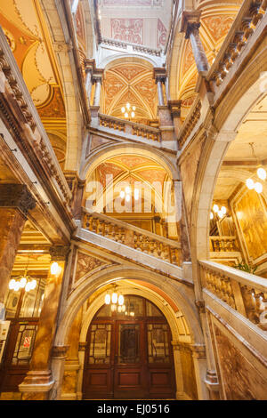 UK, Vereinigtes Königreich, Europa, Großbritannien, England, Schottland, Glasgow, George Square, Innenansicht des Glasgow City Chambers Buil Stockfoto