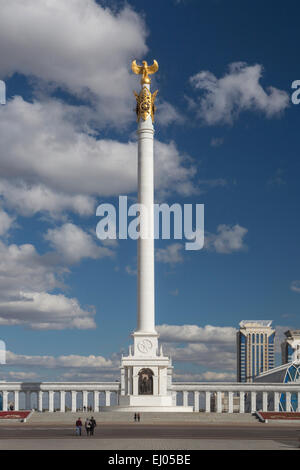 Administrative Stadt, Astana, Stadt, Kazak Yeli, kasachische Land, Kasachstan, Zentralasien, Denkmal, Denkmal, Hazret Sultan, Mosqu Stockfoto