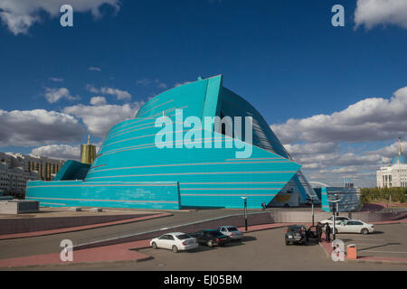 Verwaltungs-, Astana, Hörsaalgebäude, Stadt, Kasachstan, Zentralasien, Manfredi, New, Zustand, Sommer, Architekt, Merkmal Stockfoto