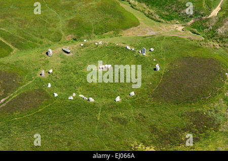 Druiden Kreis, Steinkreis, Penmaenmawr, Conwy Stockfoto