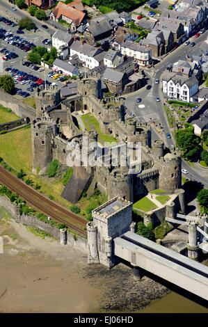 Conwy Castle, Conwy, North East Wales Stockfoto