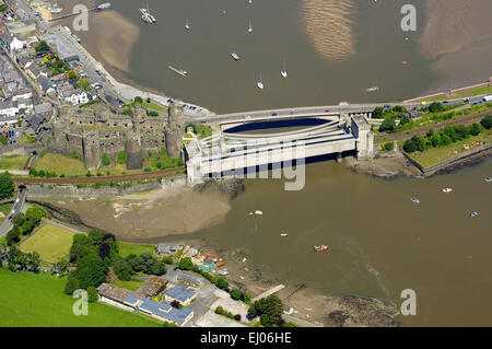 Conwy Castle, Conwy, North East Wales Stockfoto