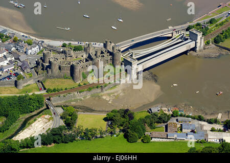 Conwy Castle, Conwy, North East Wales Stockfoto