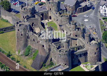 Conwy Castle, Conwy, North East Wales Stockfoto
