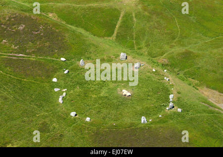 Druiden Kreis, Steinkreis, Penmaenmawr, Conwy Stockfoto