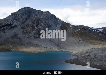 Europa, Graubünden, Graubünden, Schweiz, Unterengadin, Sent, Lais da Rims, Lajet da Lischana, Piz da l'Aua, Lak Lake District Stockfoto