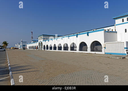 Nahen Osten, in der Nähe von East, Vereinigte Arabische Emirate, Vereinigte Arabische Emirate, Sharjah, Kalba, Kalba Cornich, Obstmarkt, Gemüse-Markt, Markthalle Stockfoto