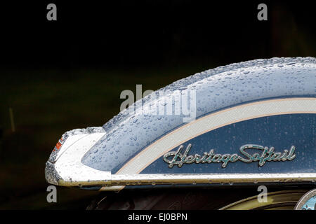 Kotflügel vorne auf einer Harley-Davidson Heritage Softail Stockfoto