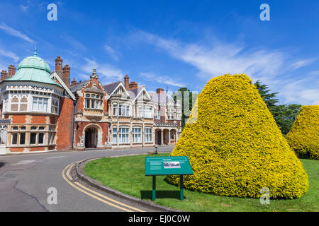 England, Buckinghamshire, Milton Keynes, Bletchley Park, das Herrenhaus Stockfoto