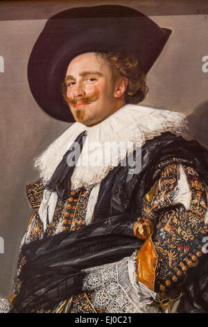 England, London, The Wallace Collection Museum Gemälde mit dem Titel "The Laughing Cavalier' von Frans Hals Stockfoto