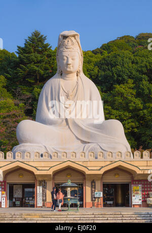 Japan, Asien, Kyoto, Landschaft, Ryozen Kannon, Tempel, Architektur, groß, Buddha, bunt, Herbst, Denkmal, keine Menschen, Statue, zu Stockfoto