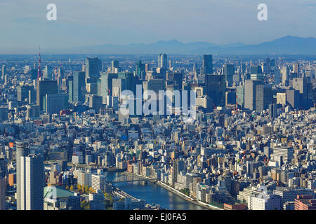 Central, City, Japan, Asien, Kanto, Tokio, Antenne, Architektur, Innenstadt, Marunouchi, Metropole, keine Menschen, Panorama, Skyline, s Stockfoto