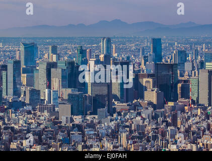 Zentrum von Tokio, Japan, Asien, Kanto, Otemachi, Tokio, Stadt, Antenne, Architektur, Innenstadt, Herbst, Marunouchi, Skyline, Reisen Stockfoto