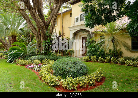 USA, Florida, Palm Beach County, Boca Raton, alte Floresta, historisch, Bezirk Stockfoto