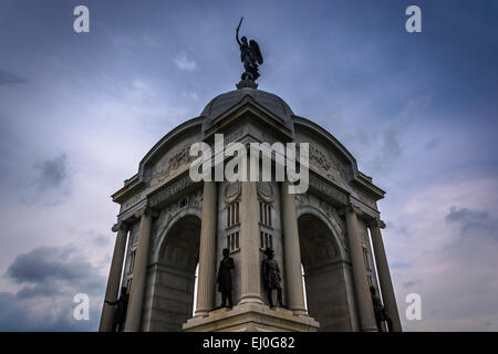 Das Pennsylvania-Denkmal in Gettysburg, Pennsylvania. Stockfoto