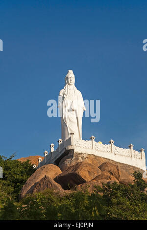 Buddha Statue, Statue, Buddha, Co, Tach, Binh Thuan, außen, Pagode, Pagode Turm, Sehenswertes, Tag, traditionelle, Turm, Stockfoto