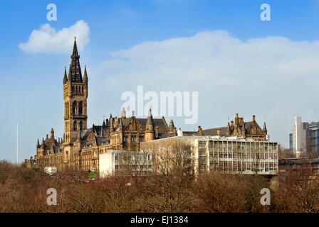 Universität von Glasgow mit der modernen School of engineering Gebäude Stockfoto