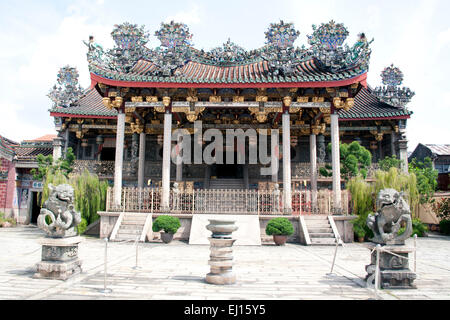 Die Außenseite des Khoo Kongsi Clan Haus Georgetown Penang Malaysia Stockfoto
