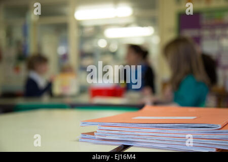 UK-Grundschule-Unterricht Stockfoto