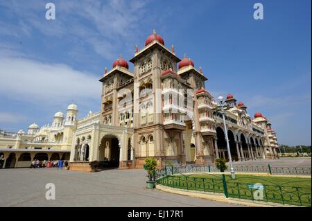 Mysore Palast in Mysore, Indien Stockfoto