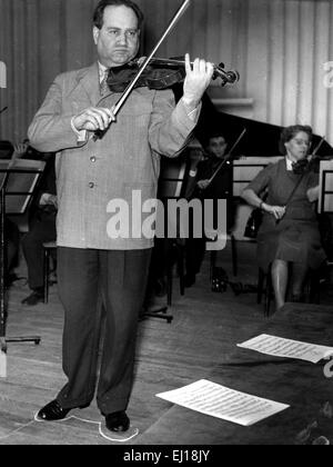 Sowjetische Geiger DAVID OISTRAKH (1908-1974) von 1955 Stockfoto