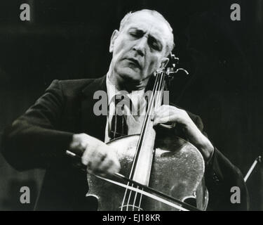 GREGOR PIATIGORSKY (1903-1976) russisch-amerikanische Cellist über 1968 Stockfoto