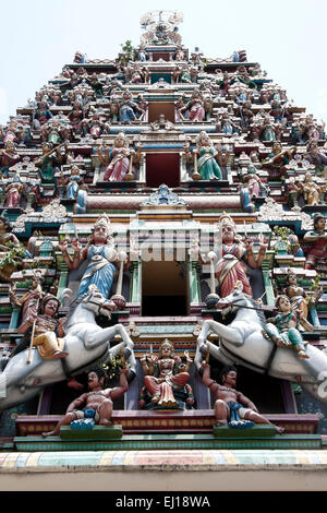 Der Sri Mahamariamman Tempel Hindutempel in Kuala Lumpur, Malaysia Stockfoto