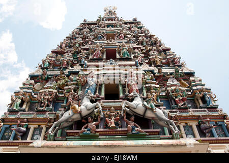 Der Sri Mahamariamman Tempel Hindutempel in Kuala Lumpur, Malaysia Stockfoto