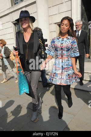 LFW s/s 2015 - Temperley - Ankünfte mit: Nicole Scherzinger Where: London, Vereinigtes Königreich bei: 14 Sep 2014 Stockfoto