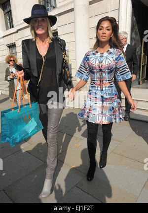 LFW s/s 2015 - Temperley - Ankünfte mit: Nicole Scherzinger Where: London, Vereinigtes Königreich bei: 14 Sep 2014 Stockfoto