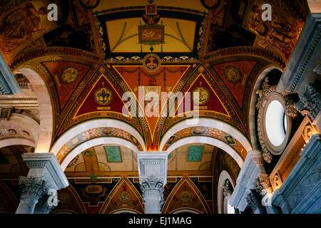 Das Innere der Bibliothek des Kongresses, Washington, DC. Stockfoto