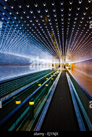 Untergrund Laufband in der National Gallery of Art in Washington, DC. Stockfoto